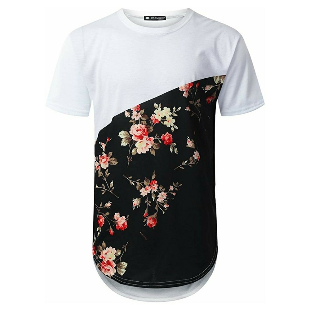 Men's Hip Hop Floral Graphic Tee